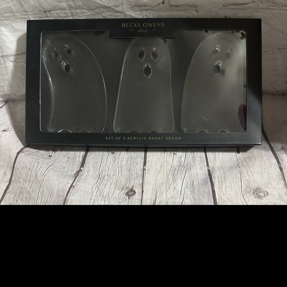 Becki Owens acrylic ghosts set of 3